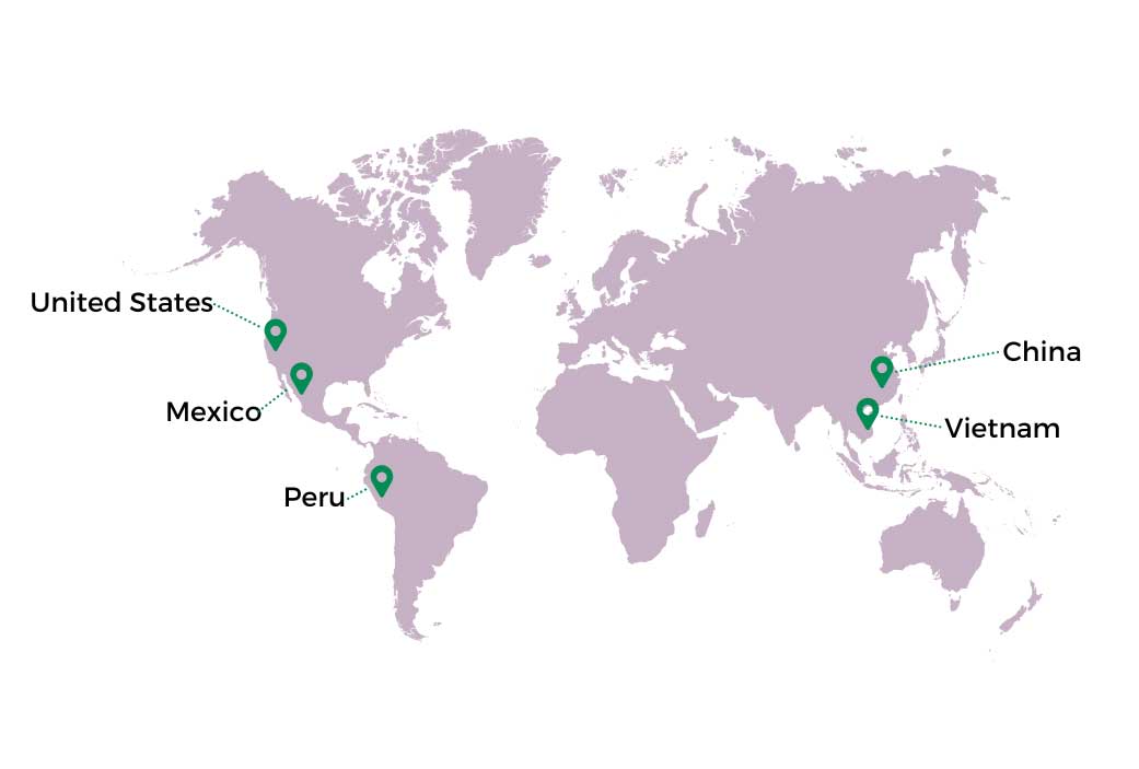 global sourcing map